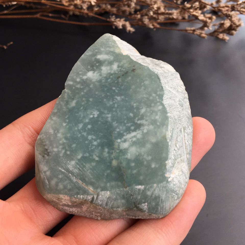 糯冰种晴水雪花棉毛料
