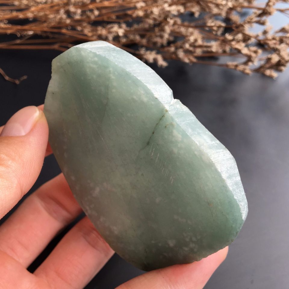 糯冰种晴水雪花棉毛料