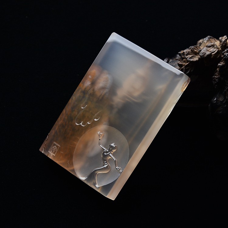月光下的凤尾竹