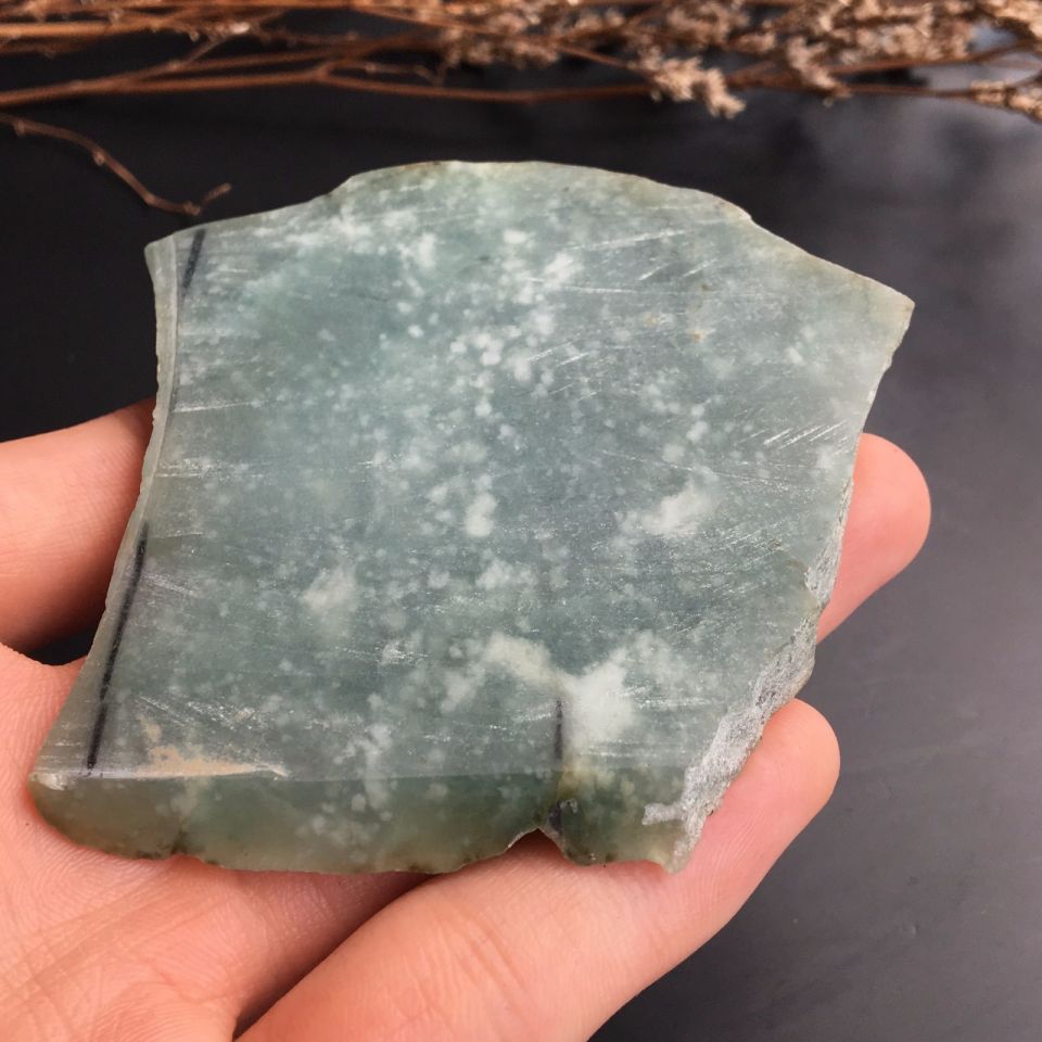 冰种晴水雪花棉毛料