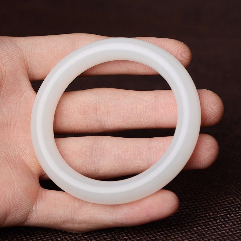 和田玉圆条手镯(54.5)