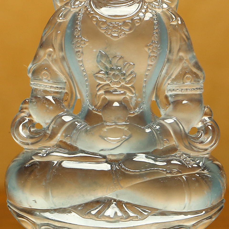 翡翠玉雕 白度母