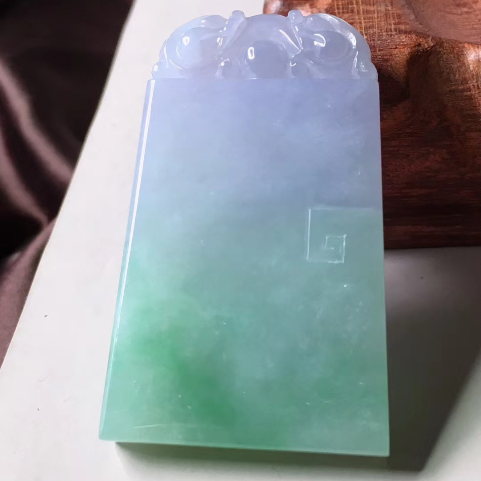 翡翠玉雕 仿古牌